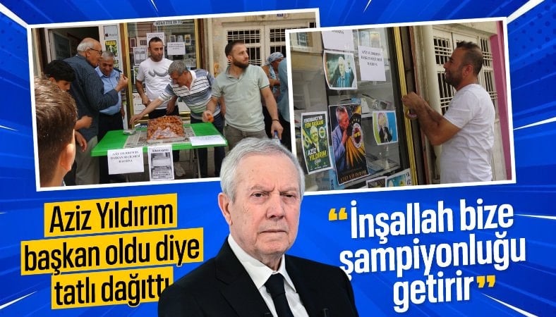 Aziz Yıldırım'ın başkanlık zaferi tatlıyla kutlandı