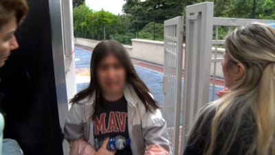 Şişli'de sınav heyecanı: Okulu karıştıran öğrenci gözyaşlarına boğuldu