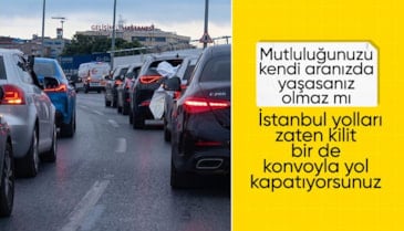 İstanbul'da düğün konvoyu vatandaşları isyan ettirdi