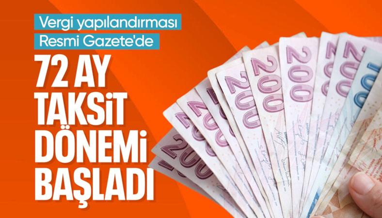 Vergi borcunda 72 ay taksitlendirme dönemi