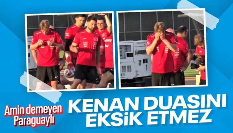 Kenan Yıldız idmana başlamadan önce dua etti