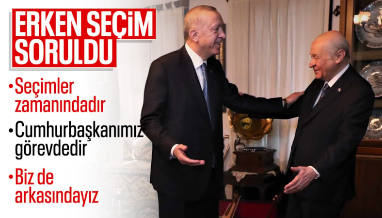 Devlet Bahçeli'ye seçim soruldu: Zamanında yapılmalı