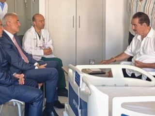 Mehmet Nuri Ersoy'dan İbrahim Tatlıses'e 'geçmiş olsun' ziyareti