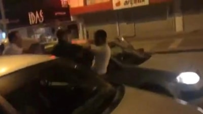 Ankara'da trafikte yumruklu kavga