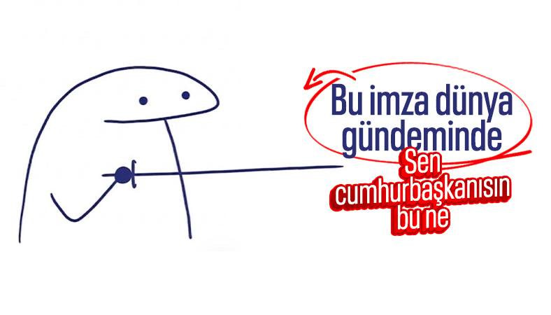Pezeşkiyan'ın imzası dikkat çekti: 'Flork'a benzetildi