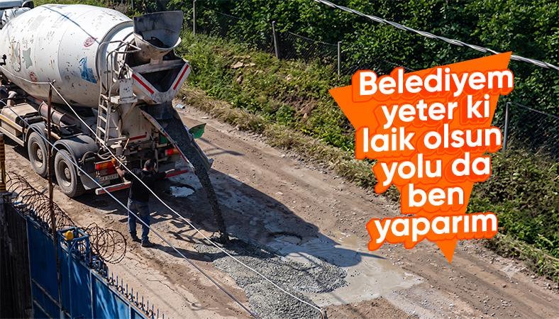 Adana'da vatandaşlar belediyeden umudu kesti: Para verip beton döktüler