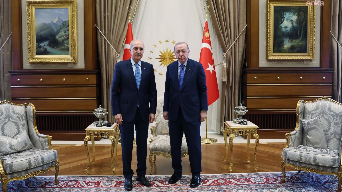 Cumhurbaşkanı Erdoğan, TBMM Başkanı Kurtulmuş ile görüştü
