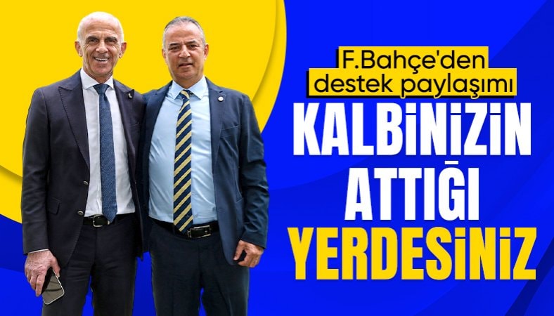 Fenerbahçe'den İsmail Kartal ve Oğuz Çetin'e destek paylaşımı