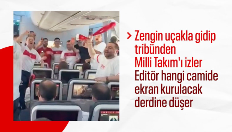 İstanbul’dan San Francisco’ya giden uçaklarda milli takım coşkusu