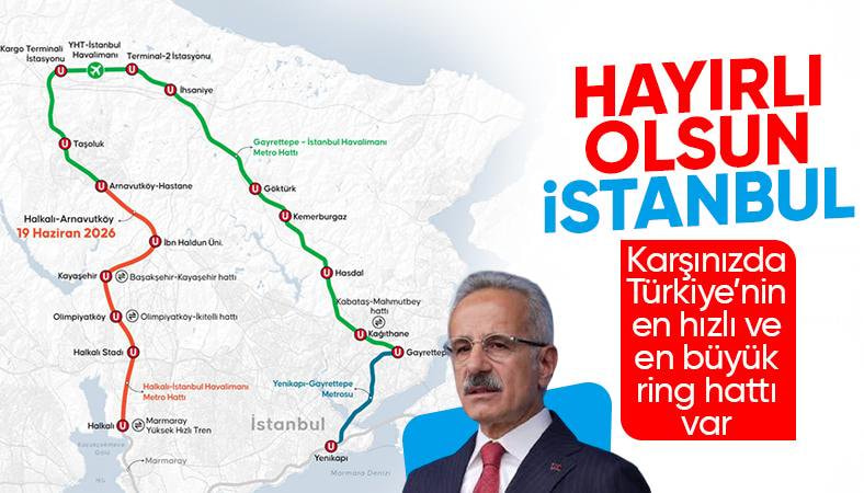 Halkalı-Arnavutköy Metrosu bugün hizmete açıldı