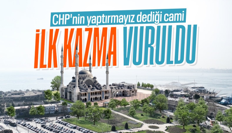 Kadıköy'e inşa edilecek caminin son hali: İlk kazma vuruldu