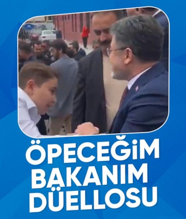 İbrahim Yumaklı ve Kayserili çocuk arasında el öpme düellosu