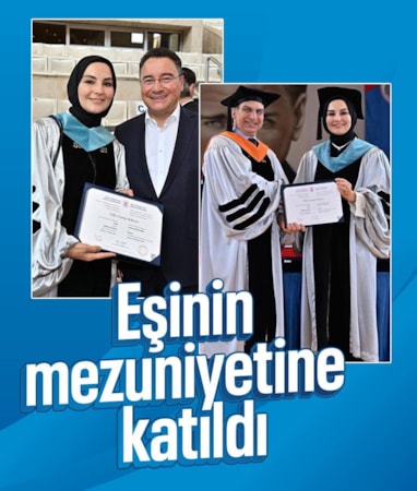 Ali Babacan’ın eşi Zeynep Babacan diplomasını aldı