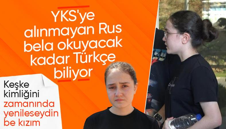Antalya'da ikamet izin belgesinde 'uzun dönem' yazmayan Rus genç kız sınava alınmadı
