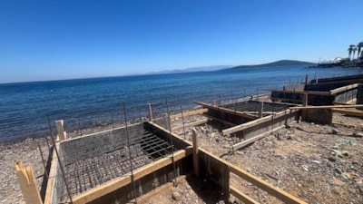 Muğla'da sahilde beton dökümüne 150 bin lira ceza