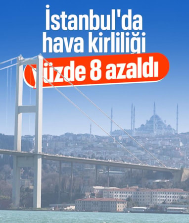 İstanbul’da hava kirliliği yüzde 8 azaldı