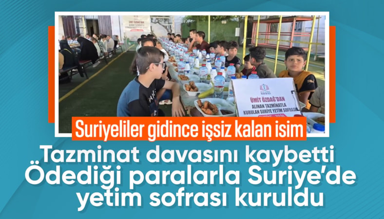 Ümit Özdağ'dan alınan tazminat parasıyla Suriye'de yetim sofrası kuruldu