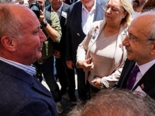 Muharrem İnce ve Kemal Kılıçdaroğlu, cenazede bir araya geldi