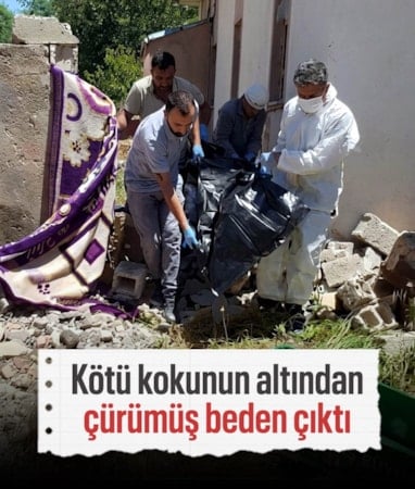 Kahramanmaraş'ta kötü koku ihbarının altından cansız beden çıktı
