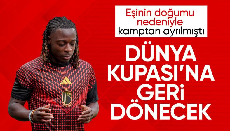Dünya Kupası'ndan eşinin doğumu nedeniyle ayrılan Doku, takıma geri dönecek