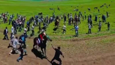 Erzurum'da at yarışındaki görüntülere soruşturma