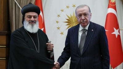 Cumhurbaşkanı Erdoğan, Süryani Ortodoks Kilisesi Patriği'ni kabul etti