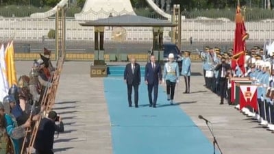 Cumhurbaşkanı Erdoğan, Polonyalı mevkidaşını resmi törenle karşıladı