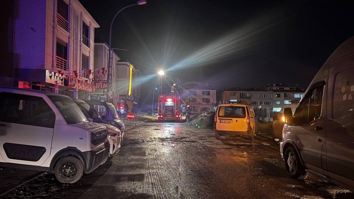Erzincan'da inşaat sahasında doğalgaz sızıntısı