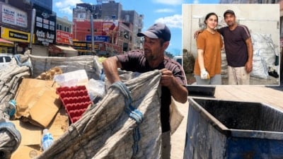Kızının okuması için yıllarca kağıt topladı emekleri boşa gitmedi