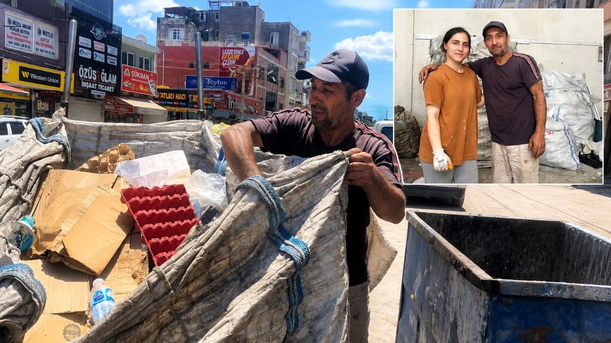 Kızının okuması için yıllarca kağıt topladı emekleri boşa gitmedi
