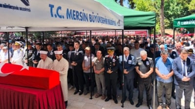 Mersinli şehit Kenan Şahin son yolculuğuna uğurlandı