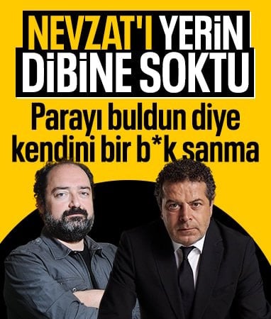 Cüneyt Özdemir'den Nevzat Aydın'a: Çok para kazanmış berbat bir insansın