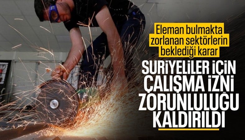 Geçici koruma kapsamındaki yabancılara çalışma izni muafiyeti