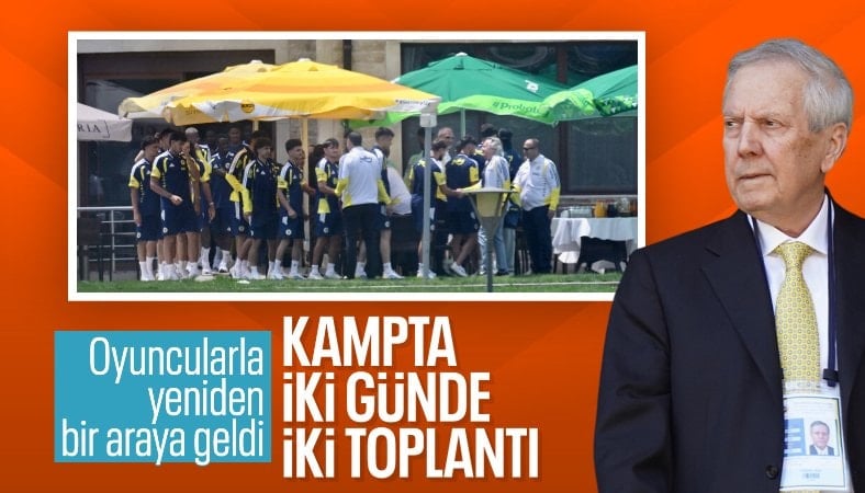 Aziz Yıldırım, futbolcularla toplantı yaptı