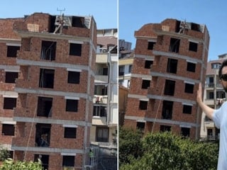 İstanbul, Çekmeköy'de yamuk olduğu iddia edilen bina projeye uygun bulundu