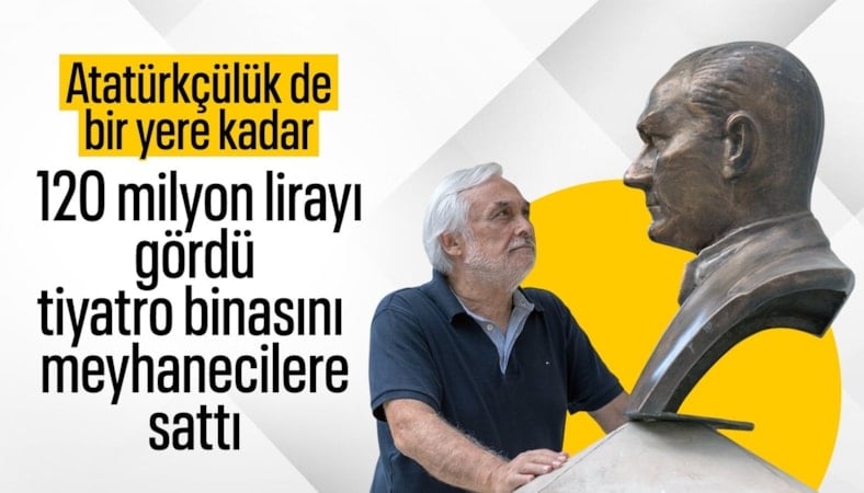 Müjdat Gezen tiyatro binasını 120 milyona gece kulübüne sattı: Atatürk büstü ortada kaldı