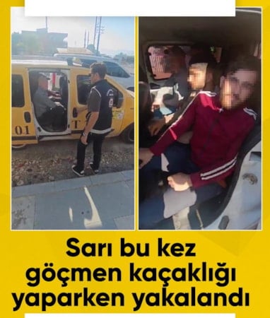 Hatay'da takside göçmen kaçakçılığı