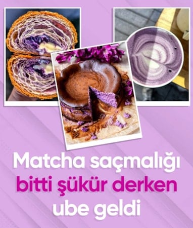 Sosyal medyanın yeni gözdesi: Ube in, matcha out