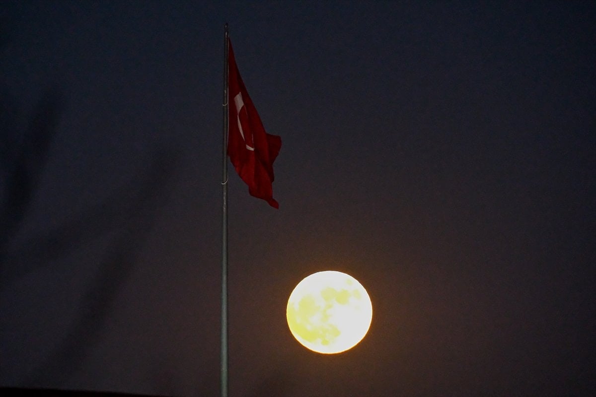 Tüm yurttan muhteşem dolunay manzaraları - Resim 18