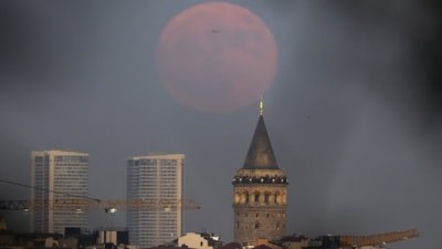 Tüm yurttan muhteşem dolunay manzaraları