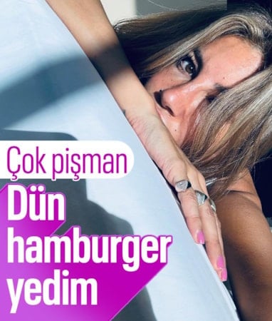 Yine kahvaltı tabağını gösterdi