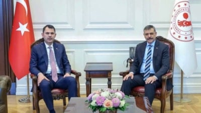 Murat Kurum, Mustafa Çiftçi'yi makamında kabul etti