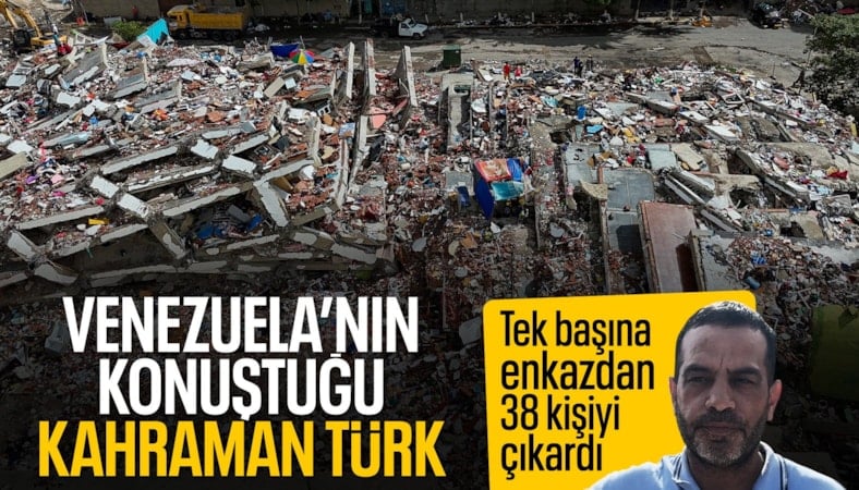 Venezuela'da yaşayan Türk, depremlerde 38 kişiyi kurtardı