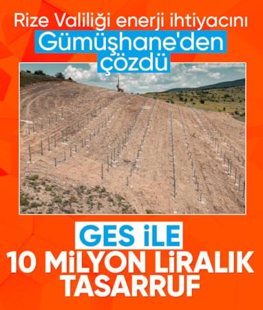 Rize Valiliği duyurdu: GES Projesi ile yıllık 10 Milyon TL tasarruf sağlanacak