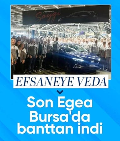 Türkiye'de Fiat Egea üretimi resmen sona erdi: Son araç Bursa'da banttan indi