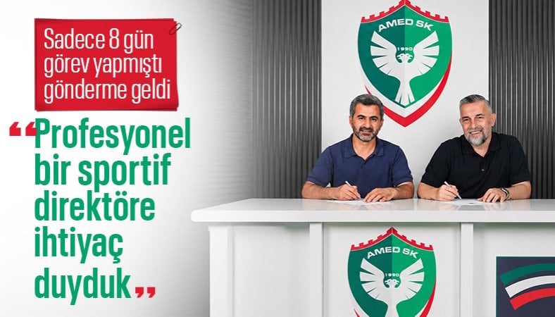Amed Sportif Faaliyetler'den Serkan Reçber'e gönderme
