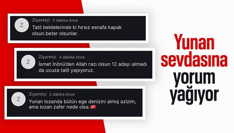 Yunan adalarına ilgi kameraya yansıdı: O anlar yorum yağmuruna tutuldu