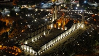 Aydın'daki Apollon Tapınağı, gece müzeciliği ile ziyaretçilerini akşam da ağırlıyor