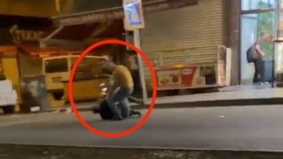 Diyarbakır'da taksicilerin tekmeli yumruklu kavgası