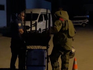 Çorum'da otobüs terminalindeki şüpheli valiz fünyeyle patlatıldı
